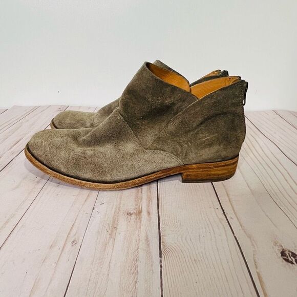 Kork-Ease Brown Taupe Suede Comfort Ankle Boots - Picture 1 of 8